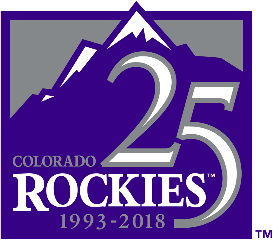 Colorado Rockies 2018 Anniversary Logo DIY iron on transfer (heat transfer)